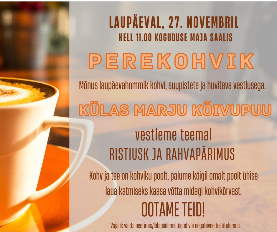 Perekohvik 27. novembril