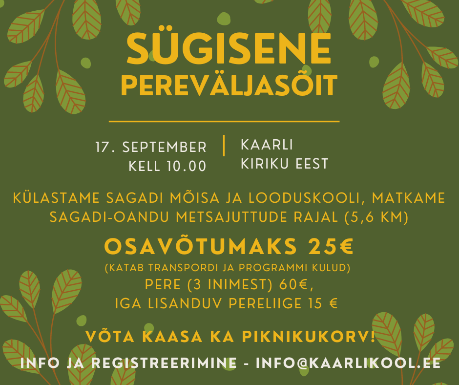 Sügisene pereväljasõit