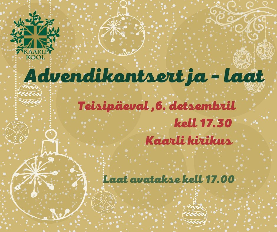 Kaarli Kooli advendikontsert ja -laat