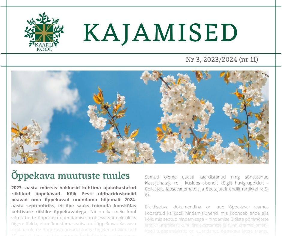 Ilmus uus Kajamiste number!