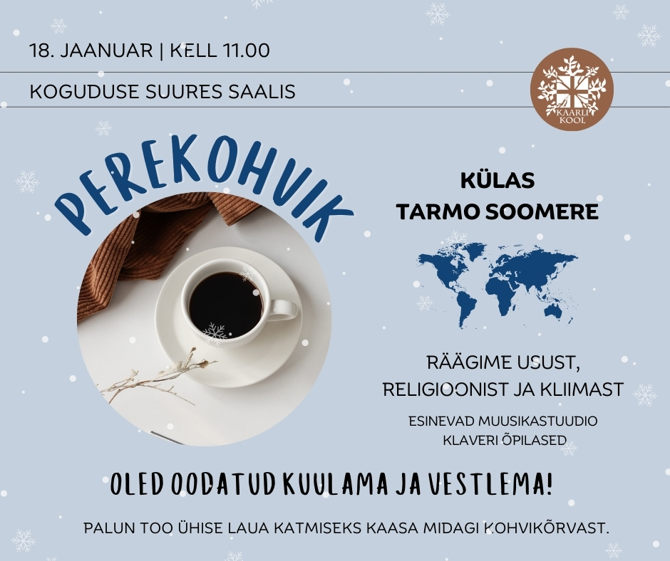 Kutsume kõiki laupäevasesse perekohvikusse!