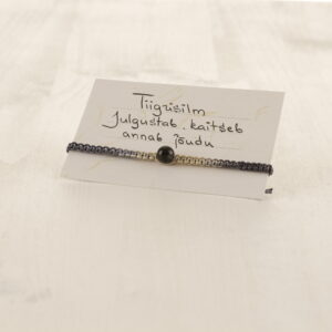 Käepael poolvääriskiviga - tiigrisilm