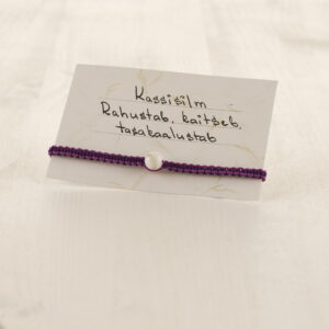 Käepael poolvääriskiviga - kassisilm