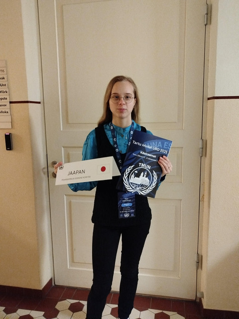Akita Sahila esindas kooli konverentsil Tartu Model United Nations 2025 Akita Sahila esindas kooli konverentsil Tartu Model United Nations 2025